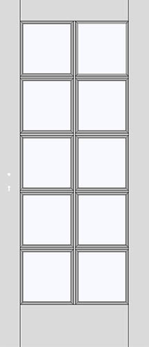 Classic door Collection Seko 1F Glass - frame grids10