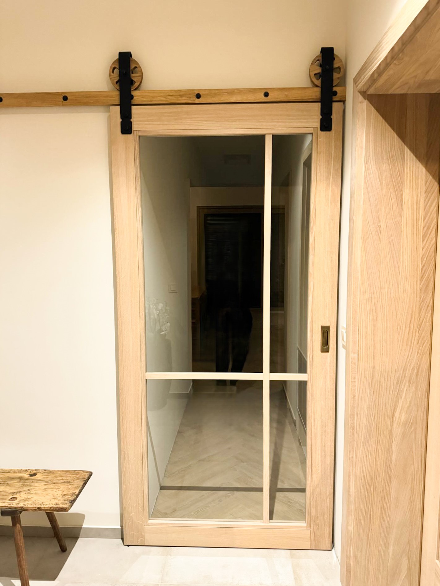 Classic interior door Seko 1F G with sliding system WooDrive M