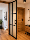 Notranja vrata Loft  - 6 okvirjev črna/črna